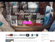 Tablet Screenshot of newyorkbroadwaytours.com